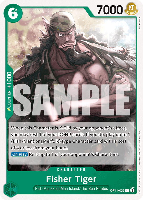 Fisher Tiger (OP11-035) 카드 이미지