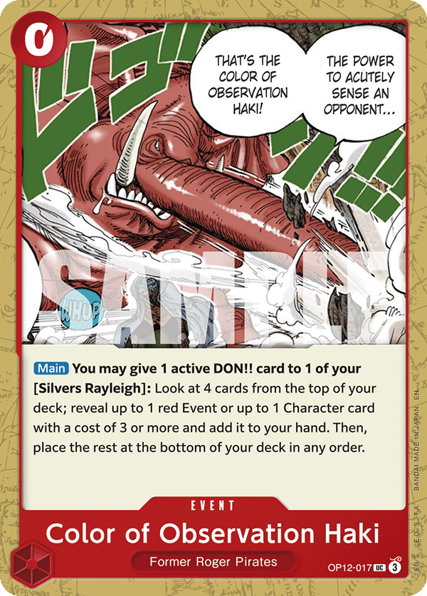 Color of Observation Haki (OP12-017)