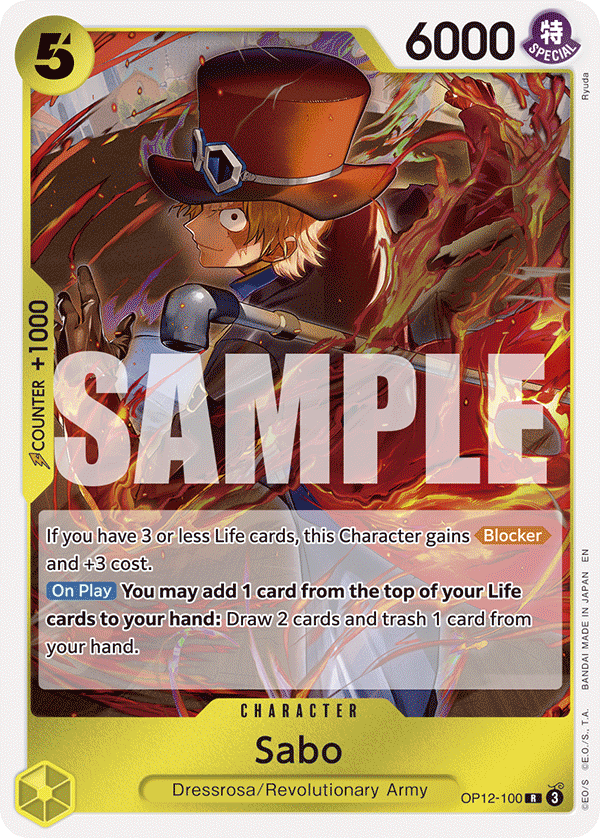 Sabo (OP12-100) 카드 이미지
