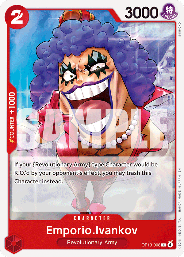Emporio.Ivankov (OP13-008) 카드 이미지