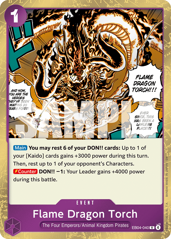 Flame Dragon Torch (EB04-040) 카드 이미지