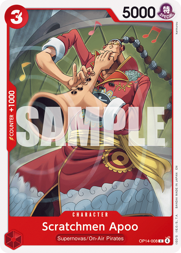 Scratchmen Apoo (OP14-008) 카드 이미지