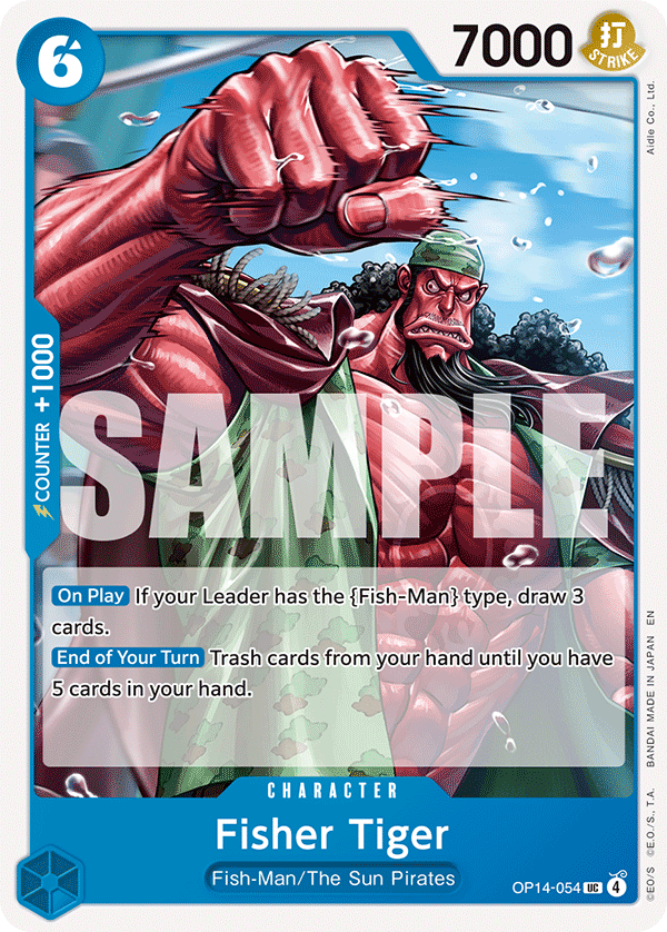Fisher Tiger (OP14-054) 카드 이미지