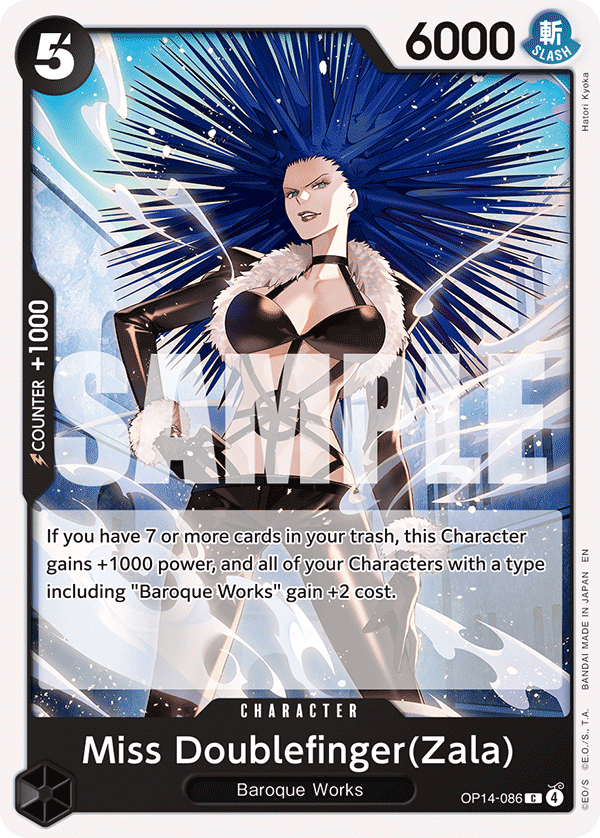 Miss Doublefinger(Zala) (OP14-086) 카드 이미지