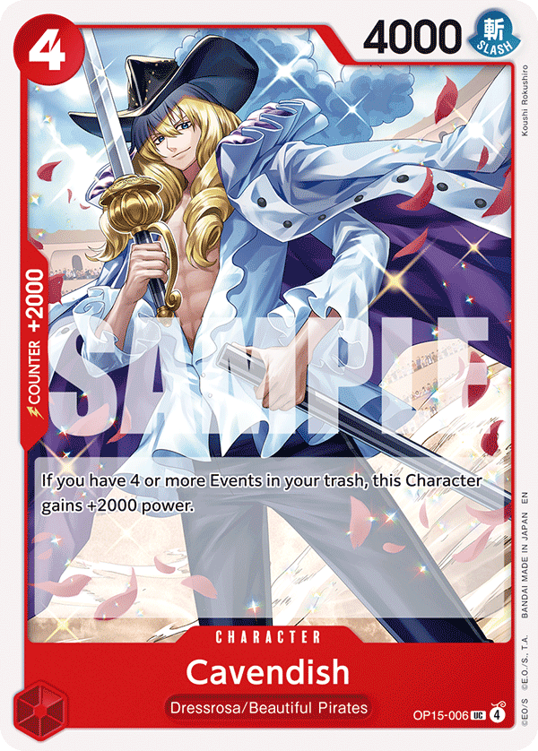 Cavendish (OP15-006) 카드 이미지
