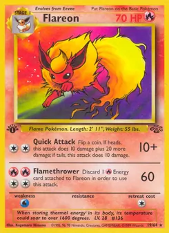 Flareon [Quick Attack | Flamethrower] 카드 이미지