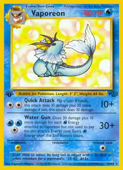 Vaporeon [Quick Attack | Water Gun]