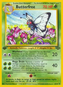 Butterfree [Whirlwind | Mega Drain] 카드 이미지