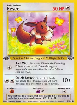 Eevee [Tail Wag | Quick Attack] 카드 이미지