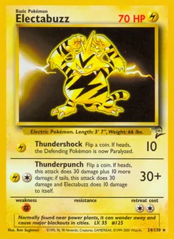 Electabuzz [Thundershock | Thunderpunch] 카드 이미지