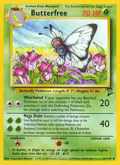Butterfree [Whirlwind | Mega Drain] 카드 이미지