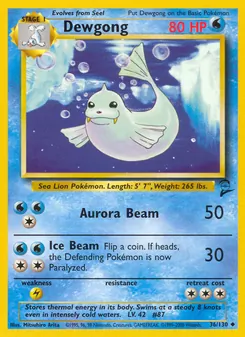 Dewgong [Aurora Beam | Ice Beam] 카드 이미지