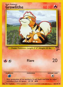 Growlithe [Flare] 카드 이미지