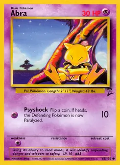 Abra [Psyshock] 카드 이미지