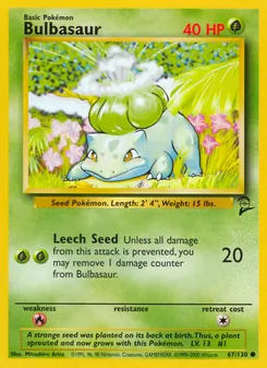 Bulbasaur [Leech Seed] 카드 이미지