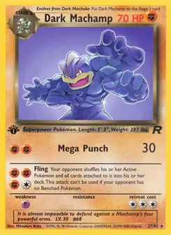 Dark Machamp [Mega Punch | Fling] 카드 이미지