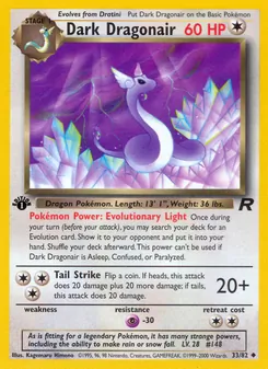 Dark Dragonair [Evolutionary Light | Tail Strike] 카드 이미지