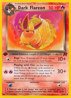 Dark Flareon [Rage | Playing with Fire] 카드 이미지