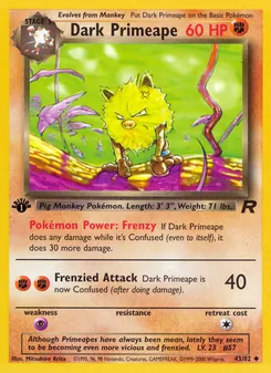 Dark Primeape [Frenzy | Frenzied Attack] 카드 이미지
