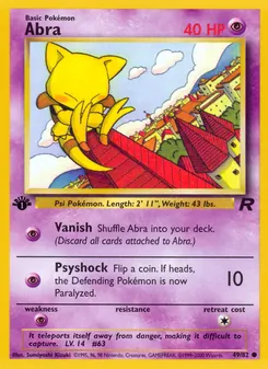 Abra [Vanish | Psyshock] 카드 이미지