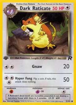 Dark Raticate [Gnaw | Hyper Fang] 카드 이미지