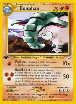 Donphan [Flail | Rapid Spin] 카드 이미지