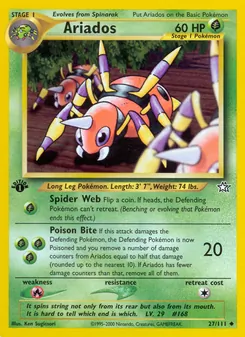 Ariados [Spider Web | Poison Bite] 카드 이미지