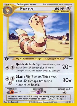 Furret [Quick Attack | Slam] 카드 이미지