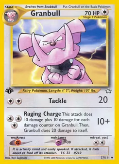 Granbull [Tackle | Raging Charge] 카드 이미지