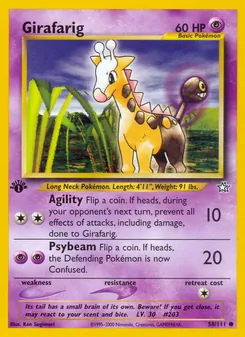 Girafarig [Agility | Psybeam] 카드 이미지