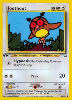Hoothoot [Hypnosis | Peck] 카드 이미지