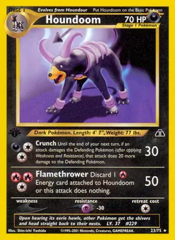 Houndoom [Crunch | Flamethrower] 카드 이미지