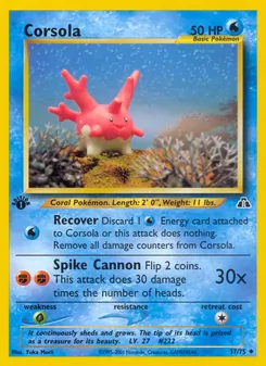 Corsola [Recover | Spike Cannon] 카드 이미지