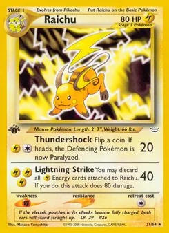 Raichu [Thundershock | Lightning Strike]