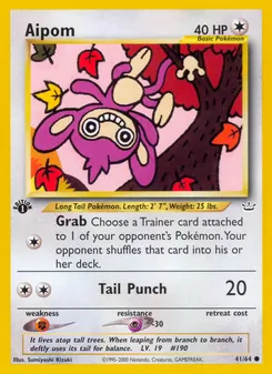 Aipom [Grab | Tail Punch] 카드 이미지