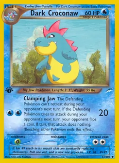 Dark Croconaw [Clamping Jaw] 카드 이미지
