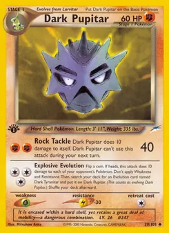 Dark Pupitar [Rock Tackle | Explosive Evolution] 카드 이미지
