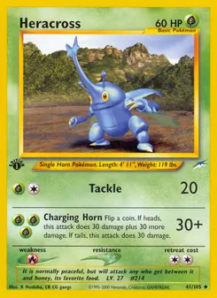 Heracross [Tackle | Charging Horn] 카드 이미지