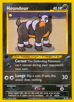 Houndour [Corner | Lunge] 카드 이미지