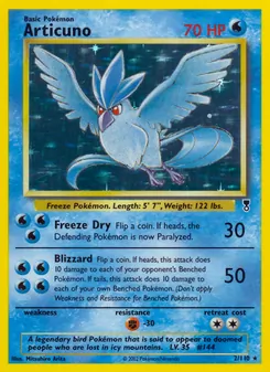 Articuno [Freeze Dry | Blizzard] 카드 이미지