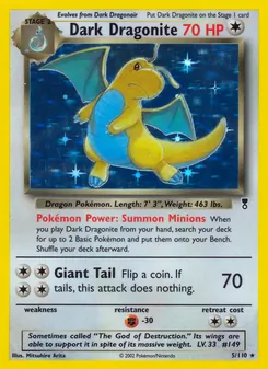 Dark Dragonite [Summon Minions | Giant Tail] 카드 이미지
