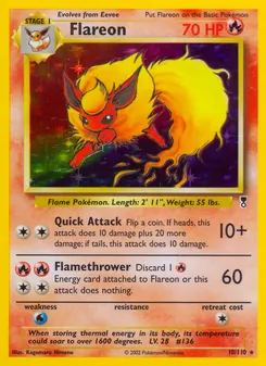 Flareon [Quick Attack | Flamethrower] 카드 이미지