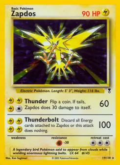 Zapdos [Thunder | Thunderbolt] 카드 이미지