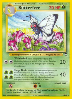 Butterfree [Whirlwind | Mega Drain] 카드 이미지