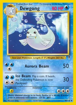 Dewgong [Aurora Beam | Ice Beam] 카드 이미지