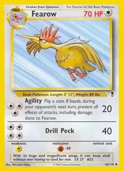 Fearow [Agility | Drill Peck] 카드 이미지