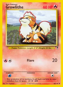 Growlithe [Flare] 카드 이미지