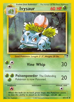 Ivysaur [Vine Whip | Poisonpowder] 카드 이미지