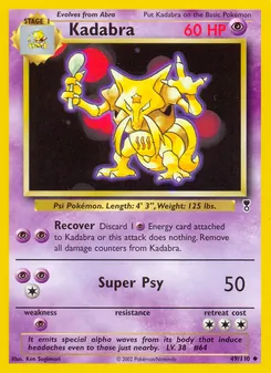 Kadabra [Recover | Super Psy] 카드 이미지