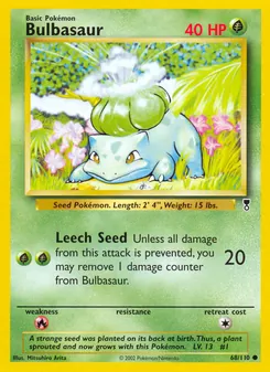 Bulbasaur [Leech Seed] 카드 이미지